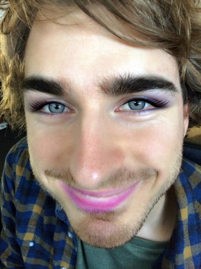 Jye wearing makeup